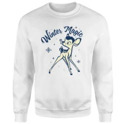 Disney Bambi Magic Christmas Jumper - White