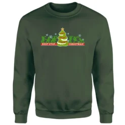 Disney Festive Silhouettes Christmas Jumper - Green