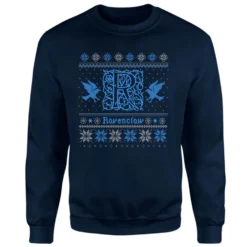 Harry Potter Ravenclaw Christmas Christmas Jumper - Navy