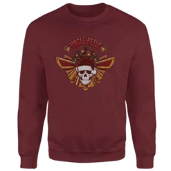 Call Of Duty Jingle Hells Christmas Jumper - Burgundy