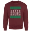 Rugrats Santa Babies Christmas Jumper - Burgundy -Cheap Christmas Franchises Store 13995831 1814996485172101