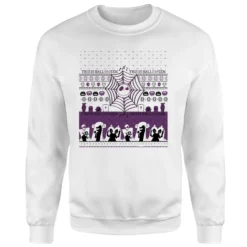 Disney This Is Halloween Christmas Jumper - White