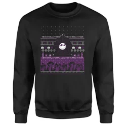Disney This Is Halloween Christmas Jumper - Black
