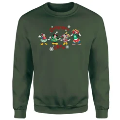 Disney Christmas Crew Christmas Jumper - Green