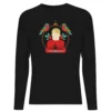Home Alone Christmas Bauble Men's Long Sleeve T-Shirt - Black -Cheap Christmas Franchises Store 14247478 1425031044373177