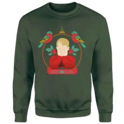 Home Alone Christmas Bauble Sweatshirt - Green