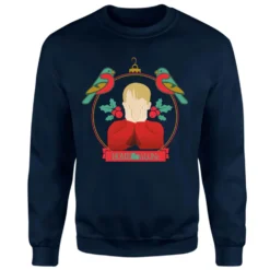 Home Alone Christmas Bauble Sweatshirt - Navy