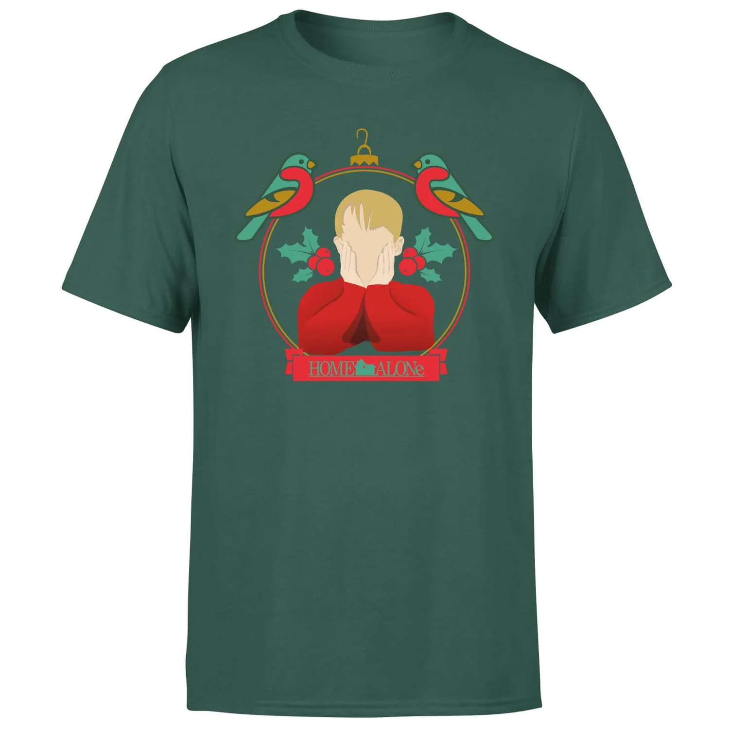 Home Alone Christmas Bauble Men's T-Shirt - Green 3 Home Alone Christmas Bauble Men's T-Shirt - Green