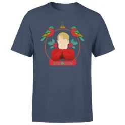 Home Alone Christmas Bauble Men's T-Shirt - Navy