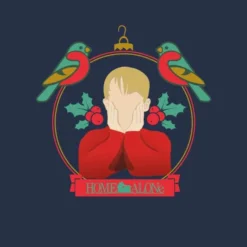 Home Alone Christmas Bauble Hoodie - Navy -Cheap Christmas Franchises Store 14258277 1845032487956440